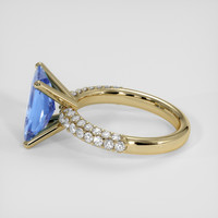 4.31 Ct. Blue Sapphire Ring, 18K Yellow Gold 4