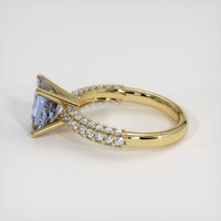 2.74 Ct. Blue Sapphire Ring, 18K Yellow Gold 4