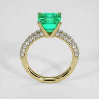 3.35 Ct. Emerald Ring, 18K Yellow Gold 3