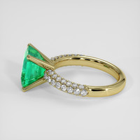 3.35 Ct. Emerald Ring, 18K Yellow Gold 4