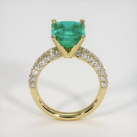 3.70 Ct. Emerald Ring, 18K Yellow Gold 3