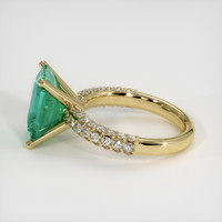 3.70 Ct. Emerald Ring, 18K Yellow Gold 4