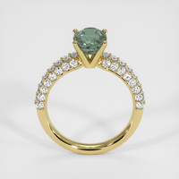 2.93 Ct. Green Sapphire Ring, 18K Yellow Gold 3