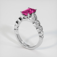 2.04 Ct. Pink Sapphire Ring, Platinum 950 2
