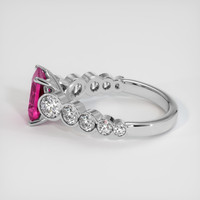 2.04 Ct. Pink Sapphire Ring, Platinum 950 4
