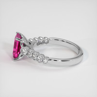 2.04 Ct. Pink Sapphire Ring, 14K White Gold 4