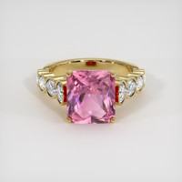 3.37 Ct. Pink Sapphire Ring, 18K Yellow Gold 1
