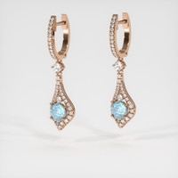 <span>1.79</span>&nbsp;<span class="tooltip-light">Ct.Tw.<span class="tooltiptext">Total Carat Weight</span></span> Gemstone Earrings, 14K Rose Gold 3