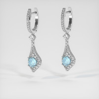 <span>1.79</span>&nbsp;<span class="tooltip-light">Ct.Tw.<span class="tooltiptext">Total Carat Weight</span></span> Gemstone Earrings, 14K White Gold 3