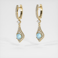 <span>1.79</span>&nbsp;<span class="tooltip-light">Ct.Tw.<span class="tooltiptext">Total Carat Weight</span></span> Gemstone Earrings, 18K Yellow Gold 3