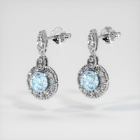 1.79 Ct.Tw. Gemstone Earrings, Platinum 950 3