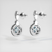1.79 Ct.Tw. Gemstone Earrings, Platinum 950 4