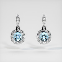 <span>1.79</span>&nbsp;<span class="tooltip-light">Ct.Tw.<span class="tooltiptext">Total Carat Weight</span></span> Gemstone Earrings, Platinum 950 1