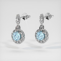 <span>1.79</span>&nbsp;<span class="tooltip-light">Ct.Tw.<span class="tooltiptext">Total Carat Weight</span></span> Gemstone Earrings, Platinum 950 3