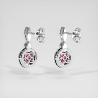 <span>1.67</span>&nbsp;<span class="tooltip-light">Ct.Tw.<span class="tooltiptext">Total Carat Weight</span></span> Sapphire Earrings, Platinum 950 4