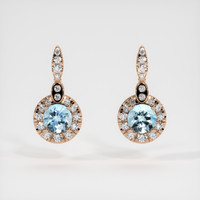 <span>1.79</span>&nbsp;<span class="tooltip-light">Ct.Tw.<span class="tooltiptext">Total Carat Weight</span></span> Gemstone Earrings, 14K Rose Gold 1