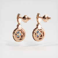 <span>1.79</span>&nbsp;<span class="tooltip-light">Ct.Tw.<span class="tooltiptext">Total Carat Weight</span></span> Gemstone Earrings, 14K Rose Gold 4