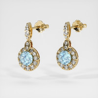 <span>1.79</span>&nbsp;<span class="tooltip-light">Ct.Tw.<span class="tooltiptext">Total Carat Weight</span></span> Gemstone Earrings, 14K Yellow Gold 3