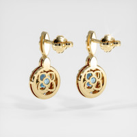 <span>1.79</span>&nbsp;<span class="tooltip-light">Ct.Tw.<span class="tooltiptext">Total Carat Weight</span></span> Gemstone Earrings, 14K Yellow Gold 4