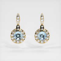 1.79 Ct.Tw. Gemstone Earrings, 18K Yellow Gold 1