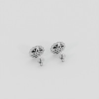 <span>2.08</span> <span class="tooltip-light">Ct.Tw.<span class="tooltiptext">Total Carat Weight</span></span> Bluish Green Sapphire Earrings, Platinum 950 4