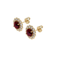 2.08 Ct.Tw. Ruby Earrings, 18K Yellow Gold 3