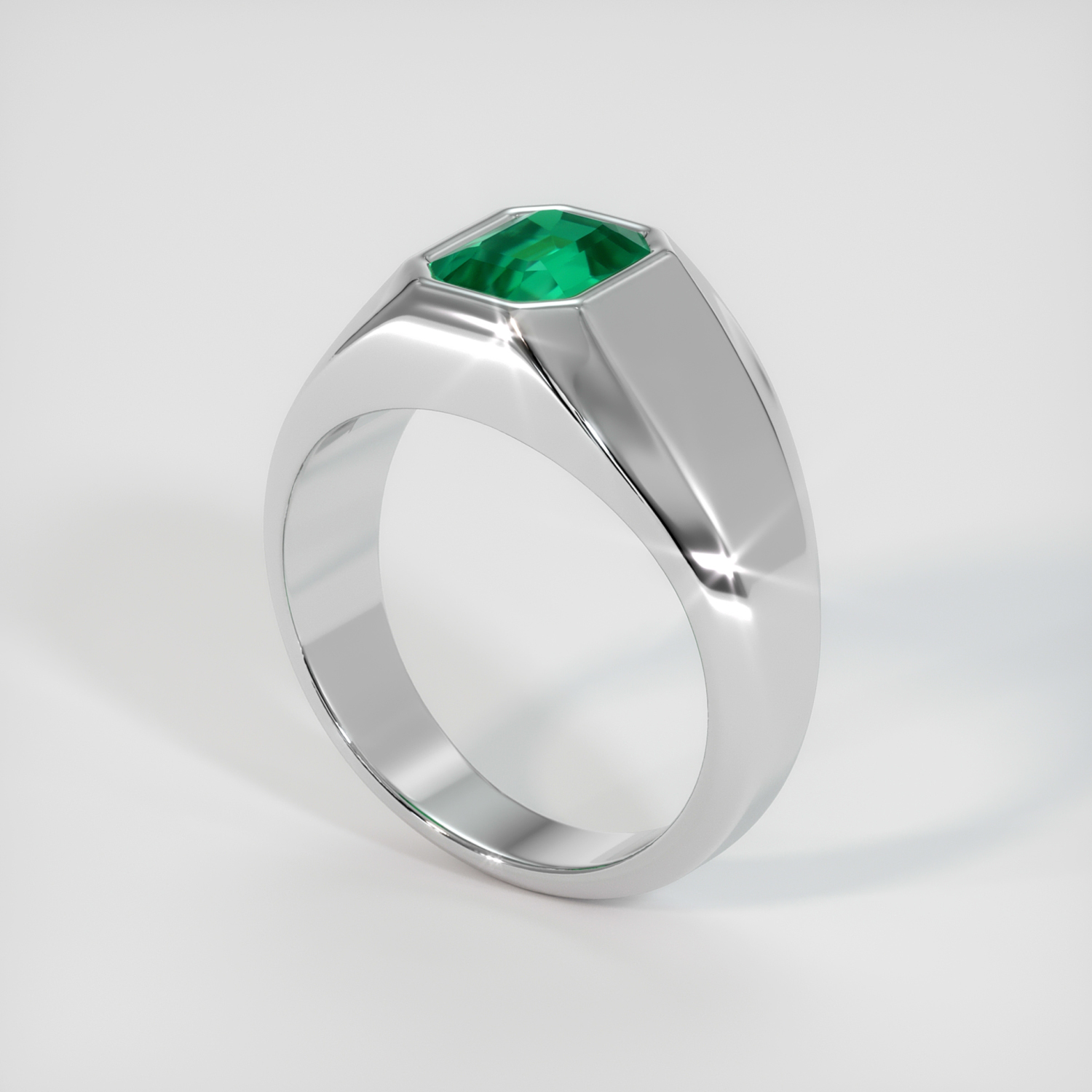 Mens genuine clearance emerald rings