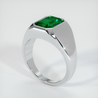 2.57 Ct. Emerald Ring, Platinum 950 2