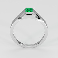 0.43 Ct. Emerald Ring, Platinum 950 3