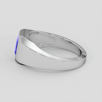 1.03 Ct. Blue Sapphire Ring, Platinum 950 4