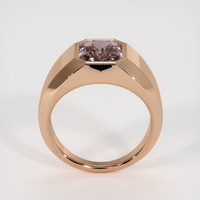 2.77 Ct. Pinkish Brown Sapphire Ring, 18K Rose Gold 3