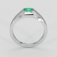 0.60 Ct. Emerald Ring, Silver 3