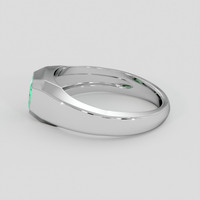 0.60 Ct. Emerald Ring, Silver 4
