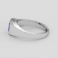1.29 Ct. Blue Sapphire Ring, Silver 4