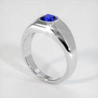 1.10 Ct. Blue Sapphire Ring, 10K White Gold 2