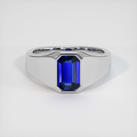 3.03 Ct. Sapphire Ring, 14K White Gold 1