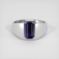 2.60 Ct. Sapphire Ring, 14K White Gold 1