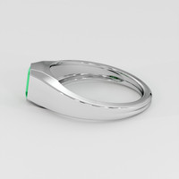 0.43 Ct. Emerald Ring, 18K White Gold 4