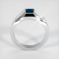0.90 Ct. Sapphire Ring, 18K White Gold 3