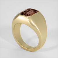 3.30 Ct. Brown Tourmaline Ring, 10K Yellow Gold 2