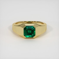 1.83 Ct. Emerald Ring, 18K Yellow Gold 1