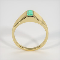 0.81 Ct. Emerald Ring, 18K Yellow Gold 3