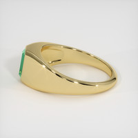 0.81 Ct. Emerald Ring, 18K Yellow Gold 4