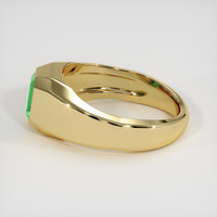 0.90 Ct. Emerald Ring, 18K Yellow Gold 4