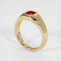 0.92 Ct. Ruby   Ring, 18K Yellow Gold 2