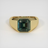 6.43 Ct. Sapphire Ring, 18K Yellow Gold 1