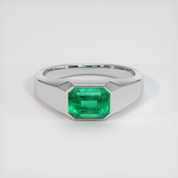 1.55 Ct. Emerald Ring, Platinum 950 1