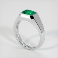 1.55 Ct. Emerald Ring, Platinum 950 2