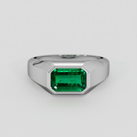 1.93 Ct. Emerald Ring, Platinum 950 1
