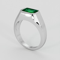 1.93 Ct. Emerald Ring, Platinum 950 2